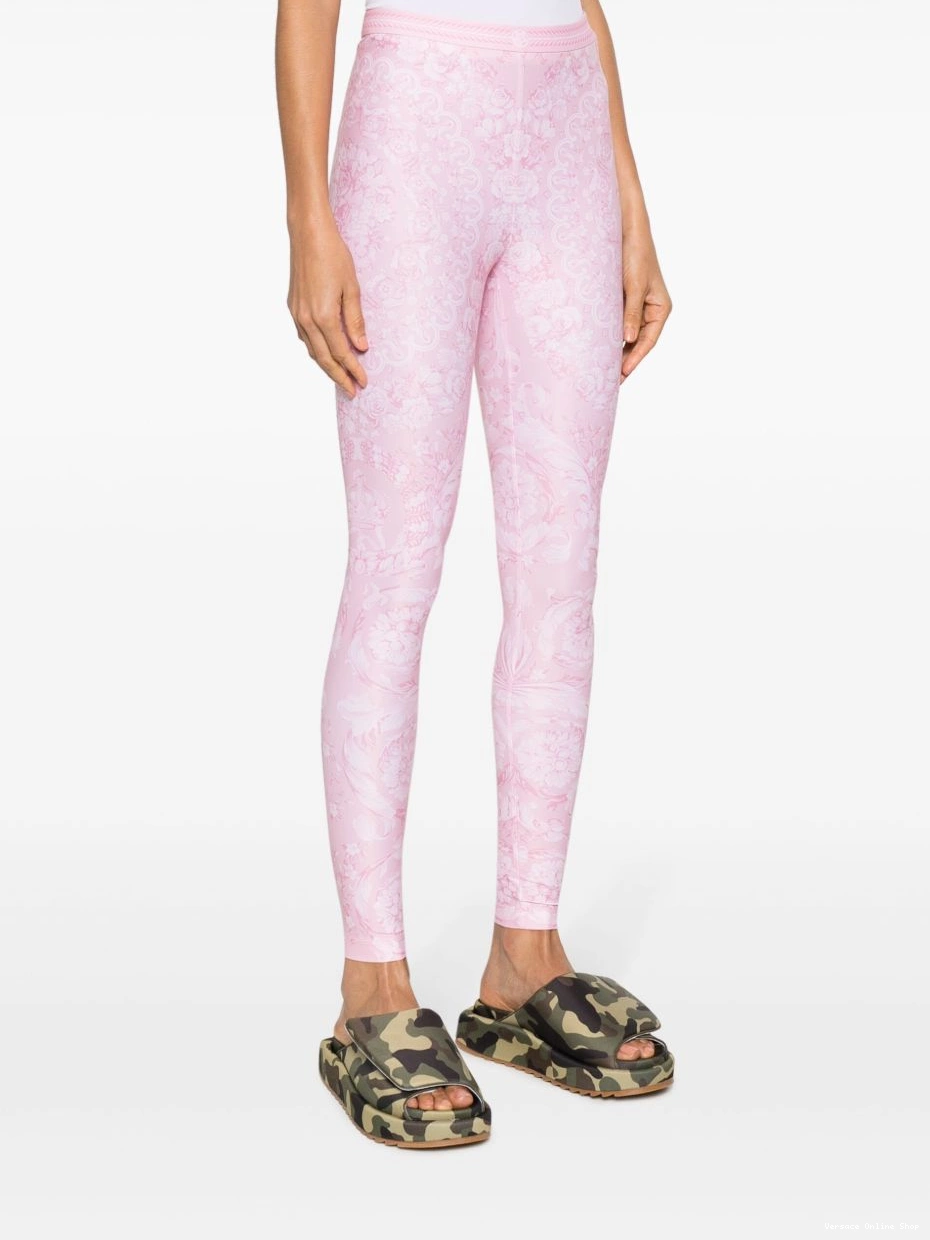 Cheap Versace leggings Women Barocco-print jersey 0420